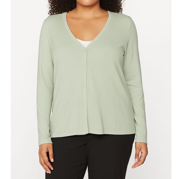 Lane Bryant Soft Green 4 Season Cardigan Size 14/16 - Picture 1 of 6